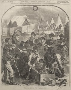Julklappslådor i lägret – julen 1861 av Winslow Homer
