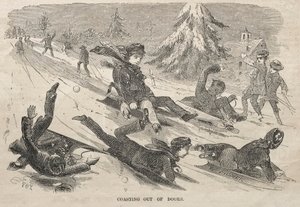 På väg ut ur dörren av Winslow Homer