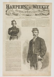 Överste Wilson, från Wilsons brigad, och överste Ellsworth, från Fire Zouaves av Winslow Homer