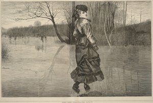 Att skära en figur, från Every Saturday, 4 februari 1871 av Winslow Homer