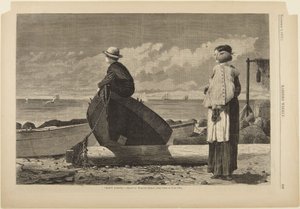 Pappa kommer! av Winslow Homer