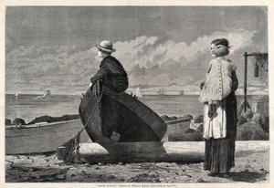 Pappor kommer!, 1873. av Winslow Homer