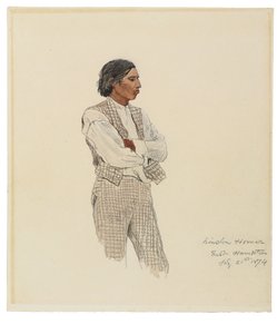 David Pharohh, The Last of the Montauks, 1874 av Winslow Homer