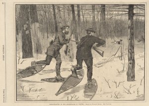 Deer-stalking i Adirondacks på vintern, från varje lördag den 21 januari 1871 av Winslow Homer