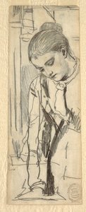 Teckning, kvinnofigur, 1870-80 av Winslow Homer