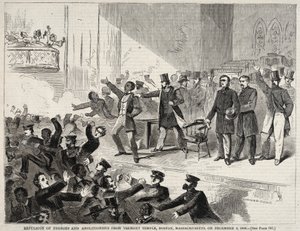 Utvisning av negrer och abolitionister från Tremont Temple i Boston, Massachusetts, den 3 december 1860 av Winslow Homer