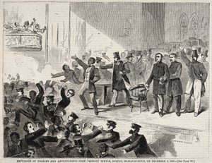 Utvisning av svarta människor och abolitionister från Tremont Temple, Boston, Massachusetts..., 1860. av Winslow Homer