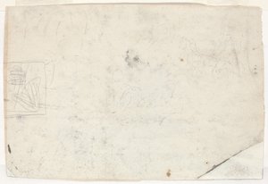 Figur på hästryggen och andra studier [verso], 1861. av Winslow Homer
