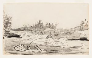 Fiskare i forsen av Winslow Homer