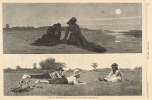 Flirta på Sea-Shore och på ängen, från Harper av Winslow Homer