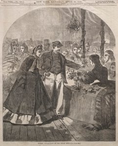 Blomsteravdelningen på den stora mässan av Winslow Homer