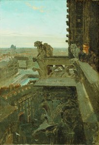Gargoyler vid Notre Dame, 1867 av Winslow Homer