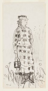 Flicka med en hink av Winslow Homer