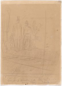 Grant och Lincoln i City Point, Virginia [recto] av Winslow Homer