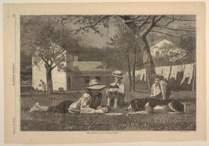 Grafisk formgivning, "The Nooning", augusti 1873 av Winslow Homer