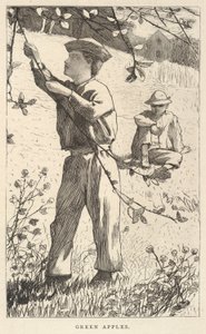Gröna äpplen, från Our Young Folks, augusti 1868 av Winslow Homer