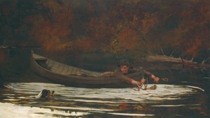 Hund och jägare, 1892. av Winslow Homer