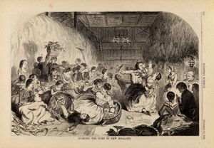 Husking the Corn in New England, från Harper
