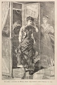 In kom en storm av vind, regn och stänk - och Portia av Winslow Homer