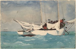 Key West, Hauling Anchor, 1903. av Winslow Homer