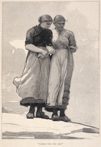 Looking Over The Cliff, från The Century Magazine, november 1883 av Winslow Homer