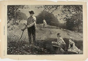 Att göra hö av Winslow Homer