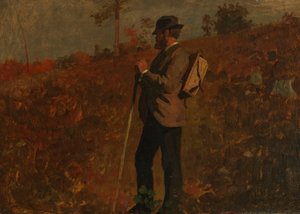 Man med en ryggsäck av Winslow Homer