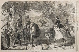 första maj på landet, 1859. av Winslow Homer