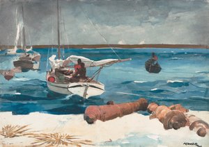 Nassau, 1899 (wc och grafit på benvitt vävt papper)