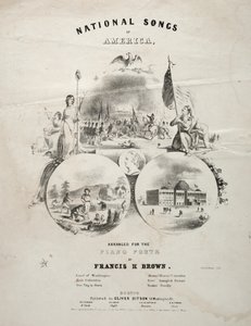 National Songs of America - Omslag för noter. av Winslow Homer