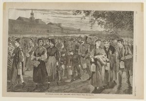 Fabriksliv i New England - Klocktid av Winslow Homer