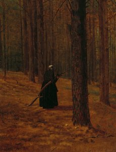 Gammal kvinna samlar borste, 1865 av Winslow Homer