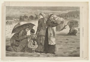 På stranden vid Long Branch - Barnens timme av Winslow Homer