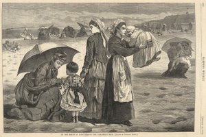 På stranden vid Long Branch av Winslow Homer
