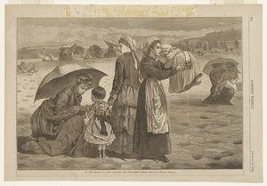 På stranden vid Long Branch - Barnens timme av Winslow Homer