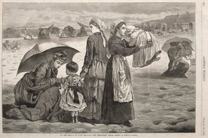 On the Beach at Long Branch - The Childrens Hour, 1874. av Winslow Homer
