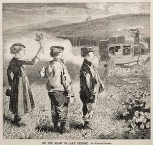 På vägen till Lake George, 1869. av Winslow Homer