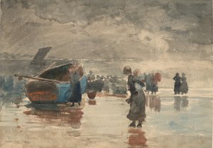 På sanden, 1881. av Winslow Homer