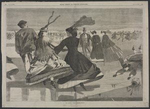 Vår nationella vinterövning - skridskoåkning av Winslow Homer