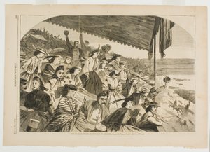 Våra vattenställen-Hästkapplöpning på Saratoga av Winslow Homer