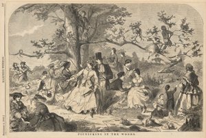 Picknick i skogen, från Harper av Winslow Homer