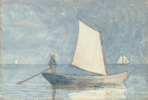 Att segla en Dory, 1880 av Winslow Homer