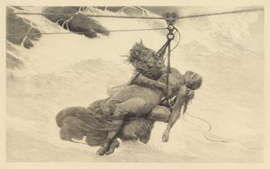 Räddad, 1889 av Winslow Homer