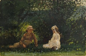 Scen på Houghton Farm av Winslow Homer