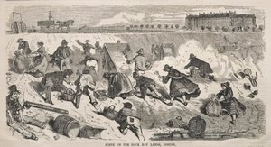 Scen på Back Bay Lands, Boston av Winslow Homer