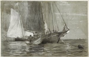 Skonare för ankar av Winslow Homer