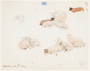 Får vilar av Winslow Homer