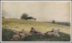 Herdinna av Houghton Farm, 1878 av Winslow Homer