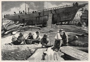 Skeppsbyggnad, Gloucester Harbor av Winslow Homer