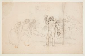 Skiss till "The Wreck" av Winslow Homer